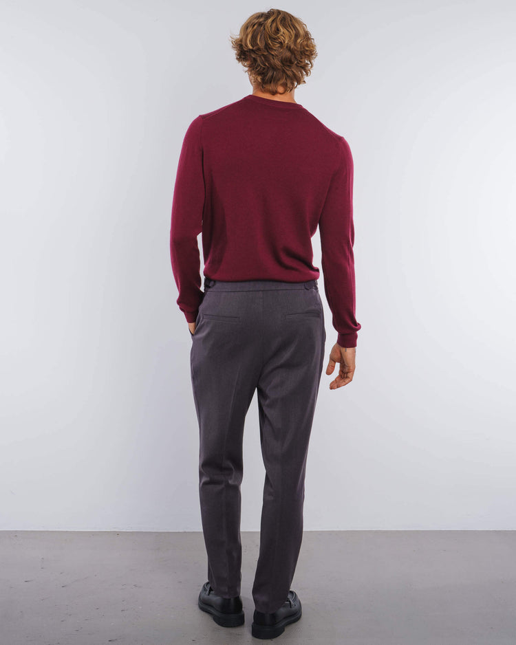 Buckle Suit Pants Tapered Fit (Anthracite)