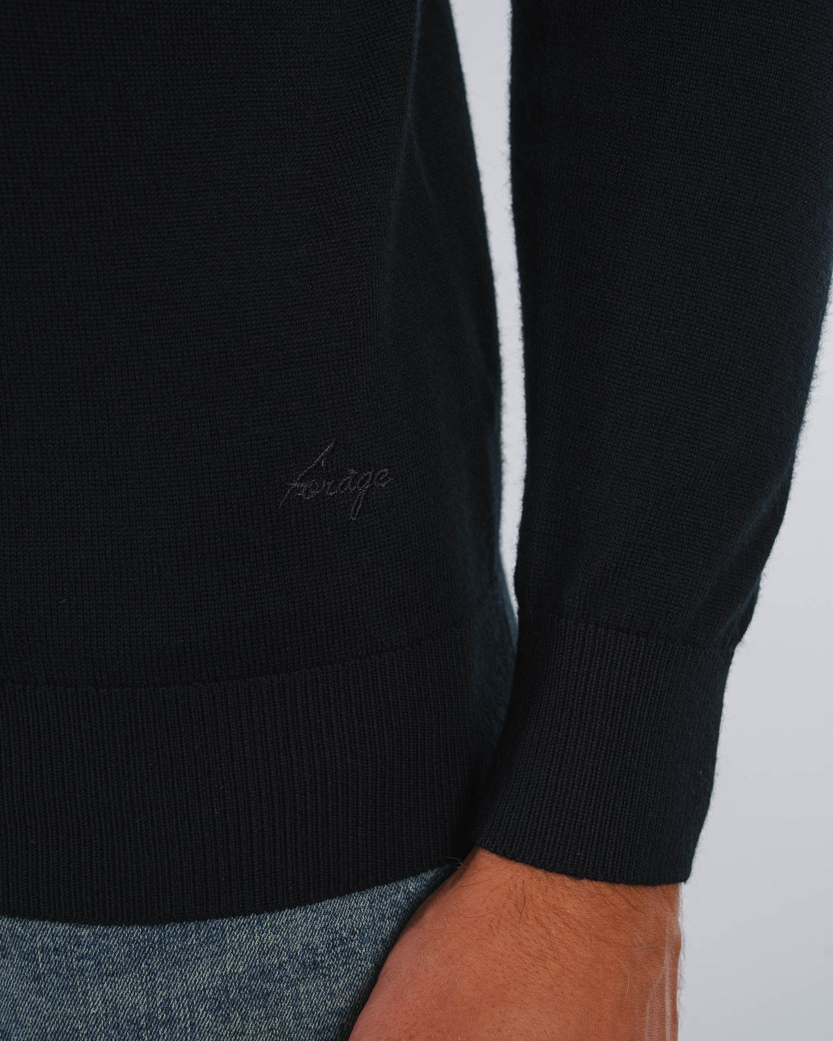 MERINO CONCEALED PLACKET POLO