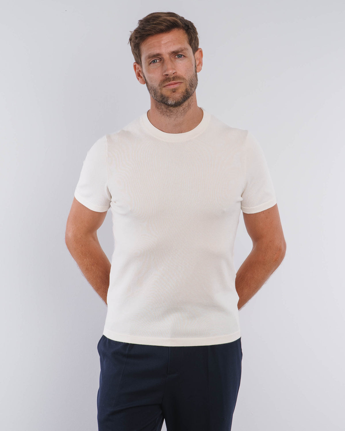BLEND KNIT T-SHIRT