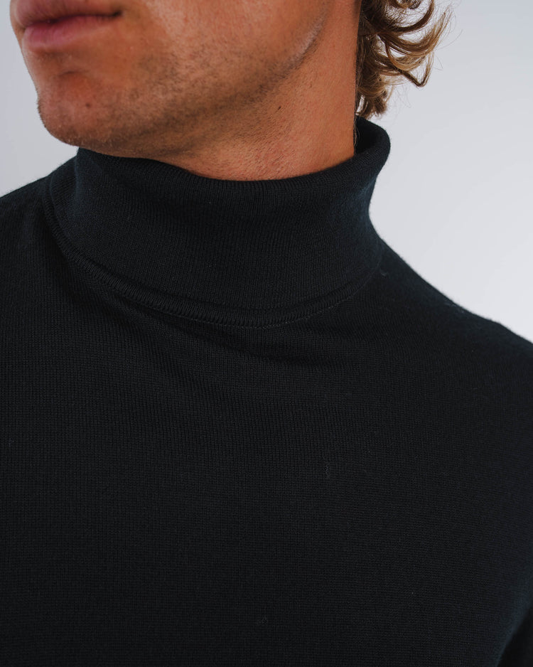 Merino Turtleneck (Black)