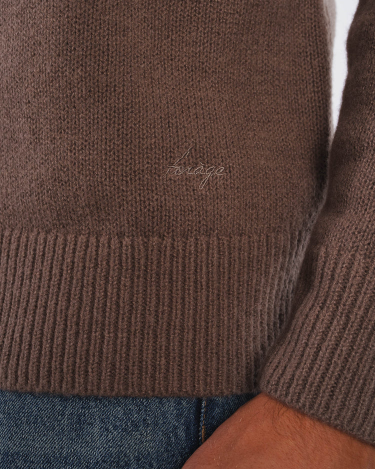 Wool Knit Crewneck (Mocca)