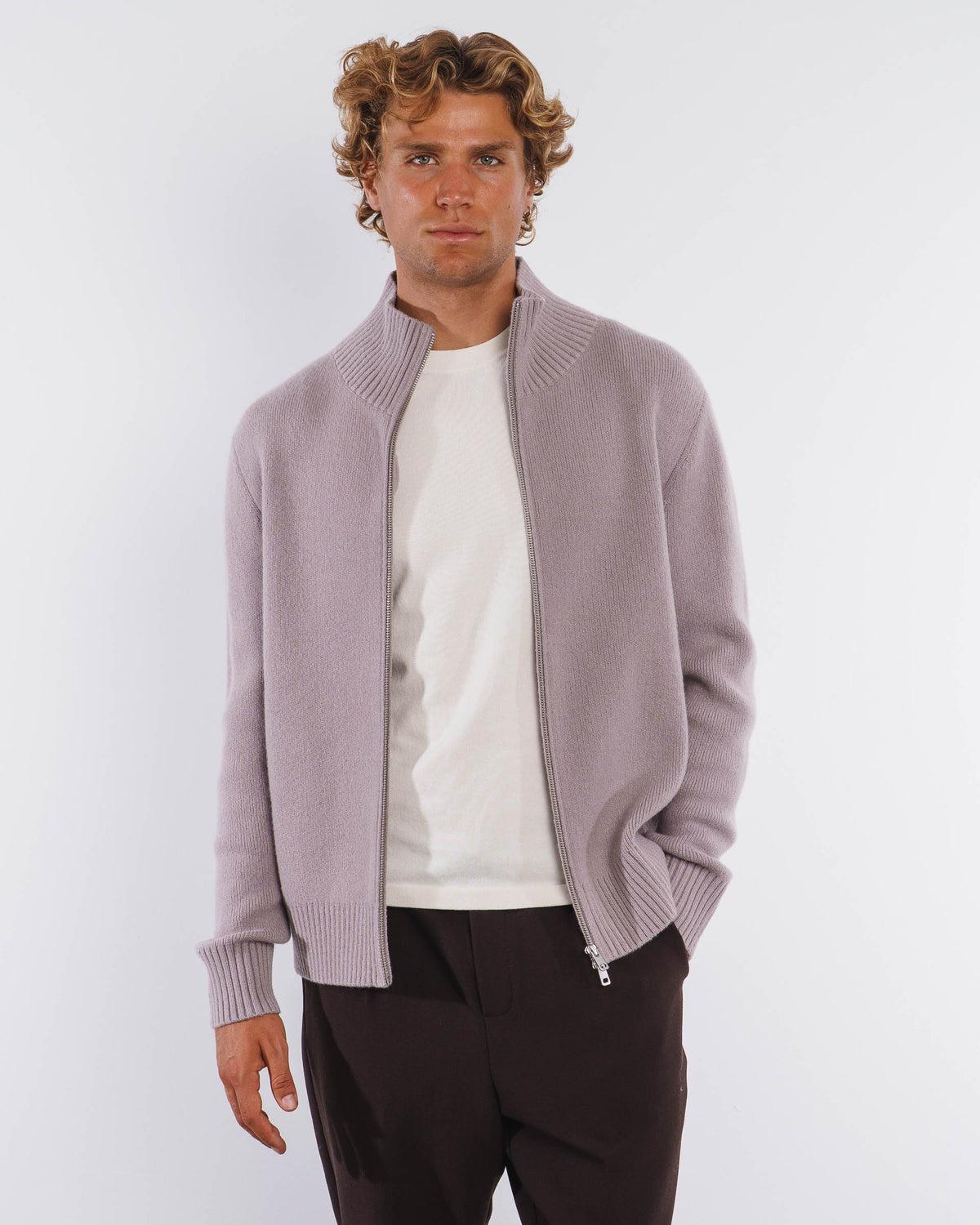 LOUNGE WOOL KNIT JACKET