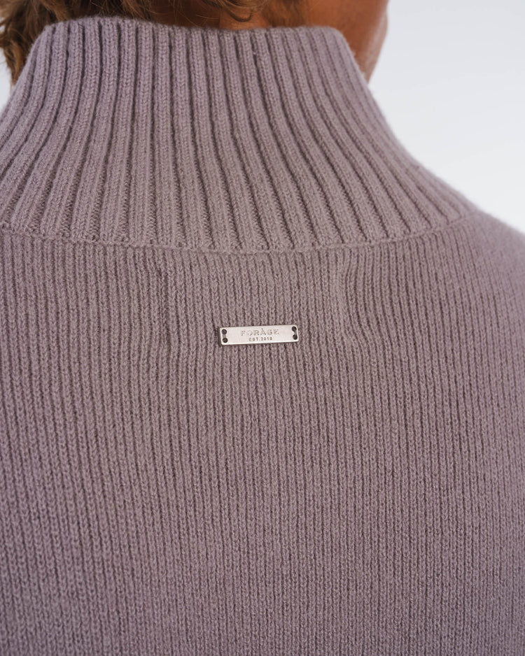Lounge Wool Knit Jacket (Taupe)