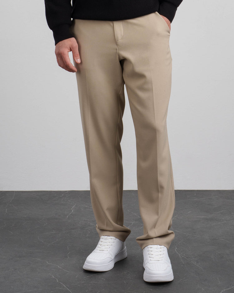 Regular Fit Pants (Taupe)