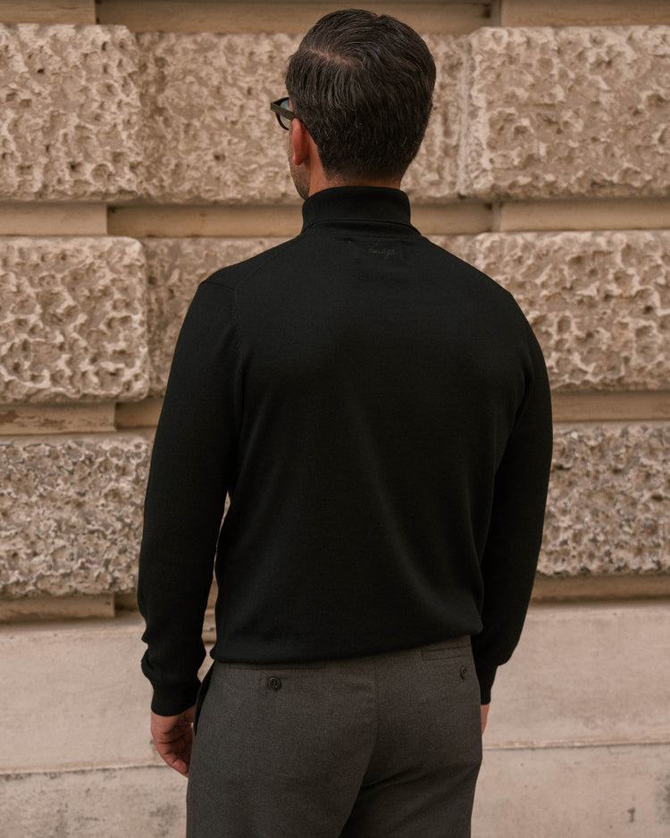 Merino Turtleneck (Black)