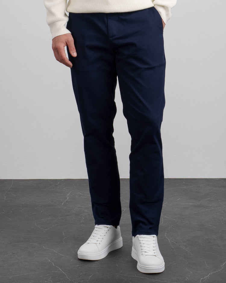 Slim Fit Chino Pants (Navy)