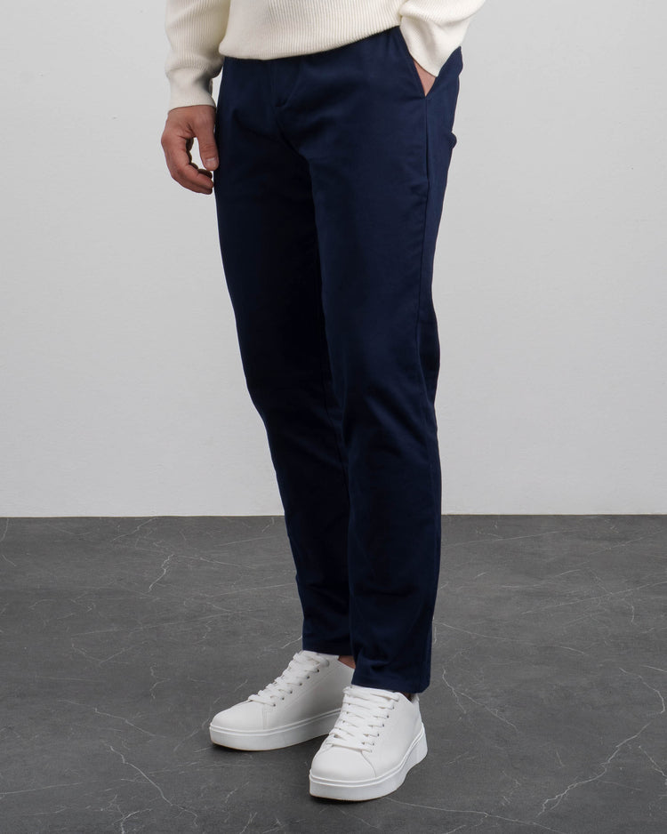 Slim Fit Chino Pants (Navy)