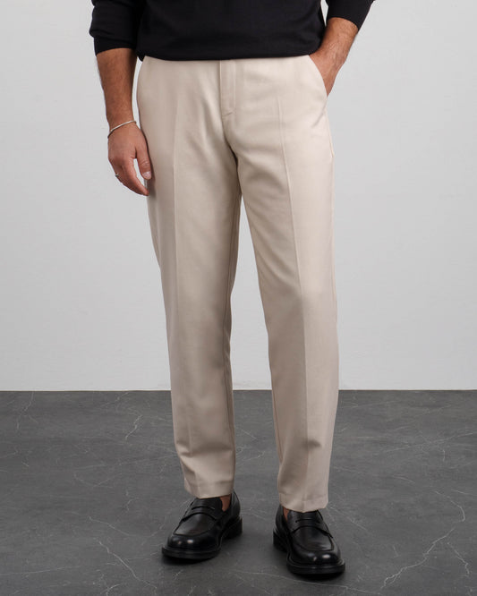 Flannel Slim Fit Pants (Sand)