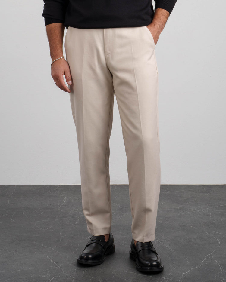 Flanell Slim Fit Pants (Sand)