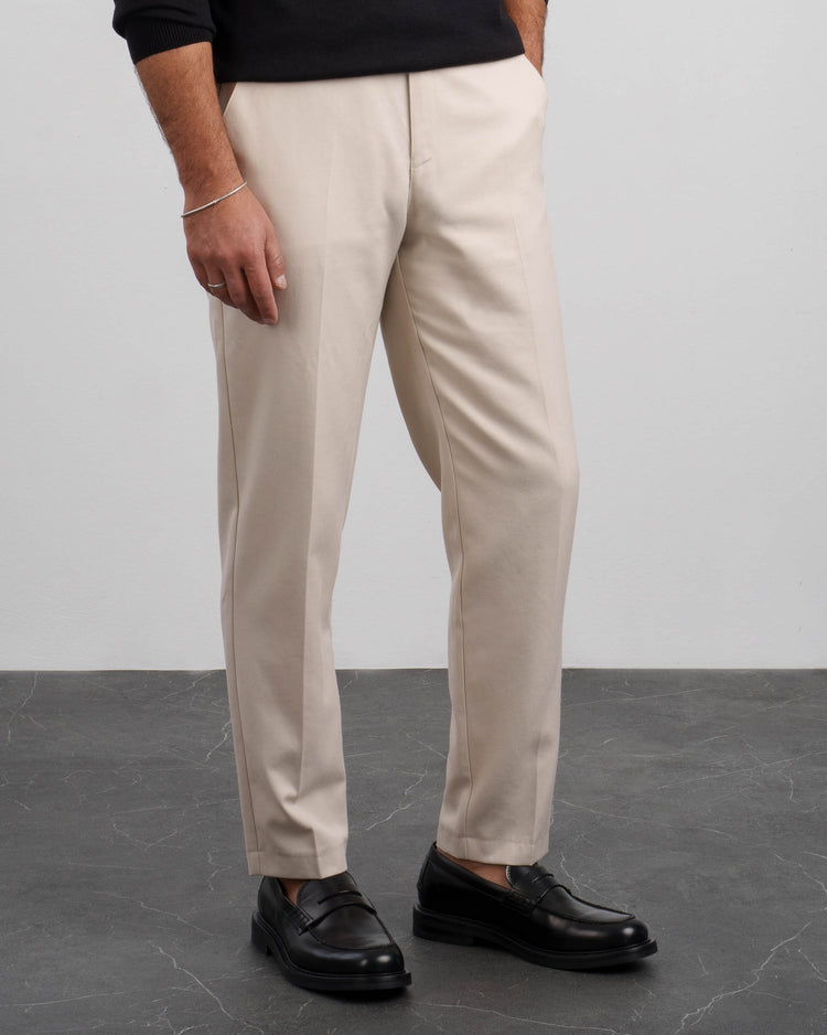 Flanell Slim Fit Pants (Sand)