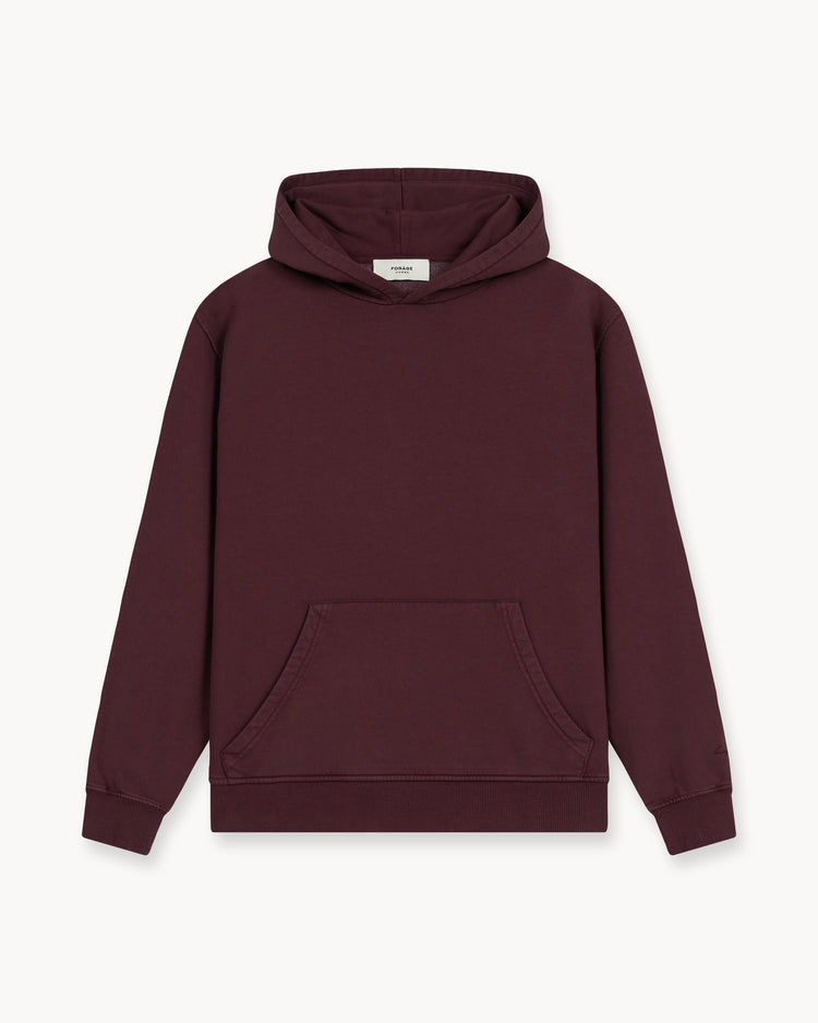Blank Hoodie (Washed Bordeaux)