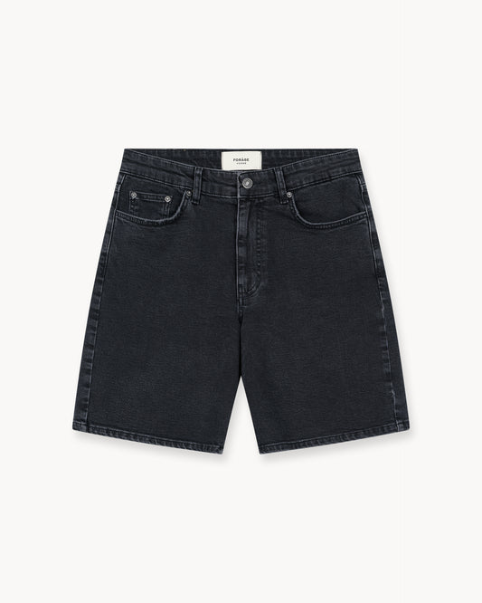 Jeans Shorts Relaxed Fit (Washed Black)