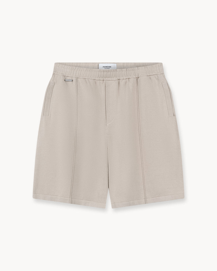 Flat Knit Shorts (taupe)
