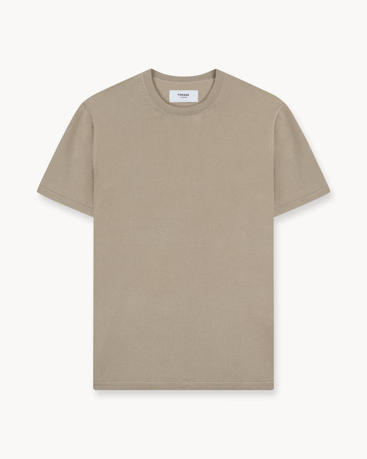 Knit T-Shirt (Taupe)