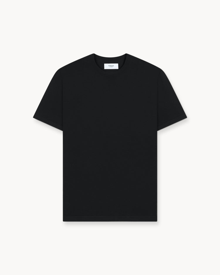 Blend Knit T-Shirt (Black)