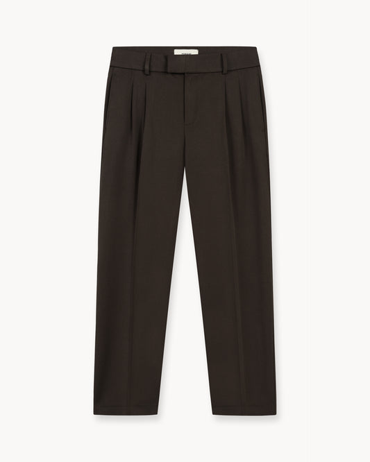 Suit Pants Loose Fit (Brown)