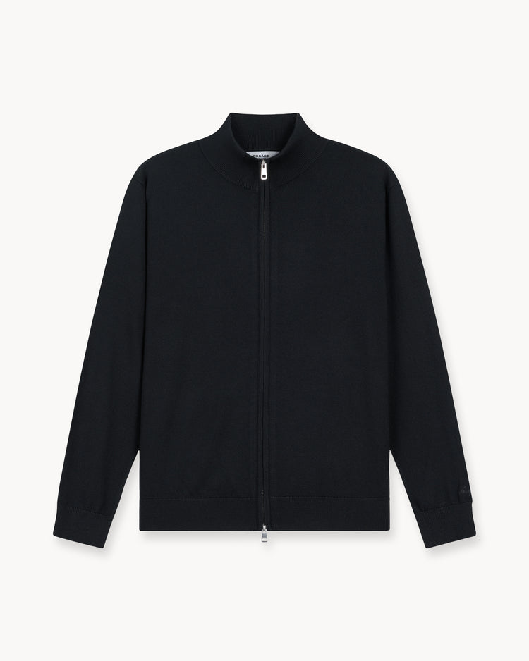 Merino Cardigan (Black)