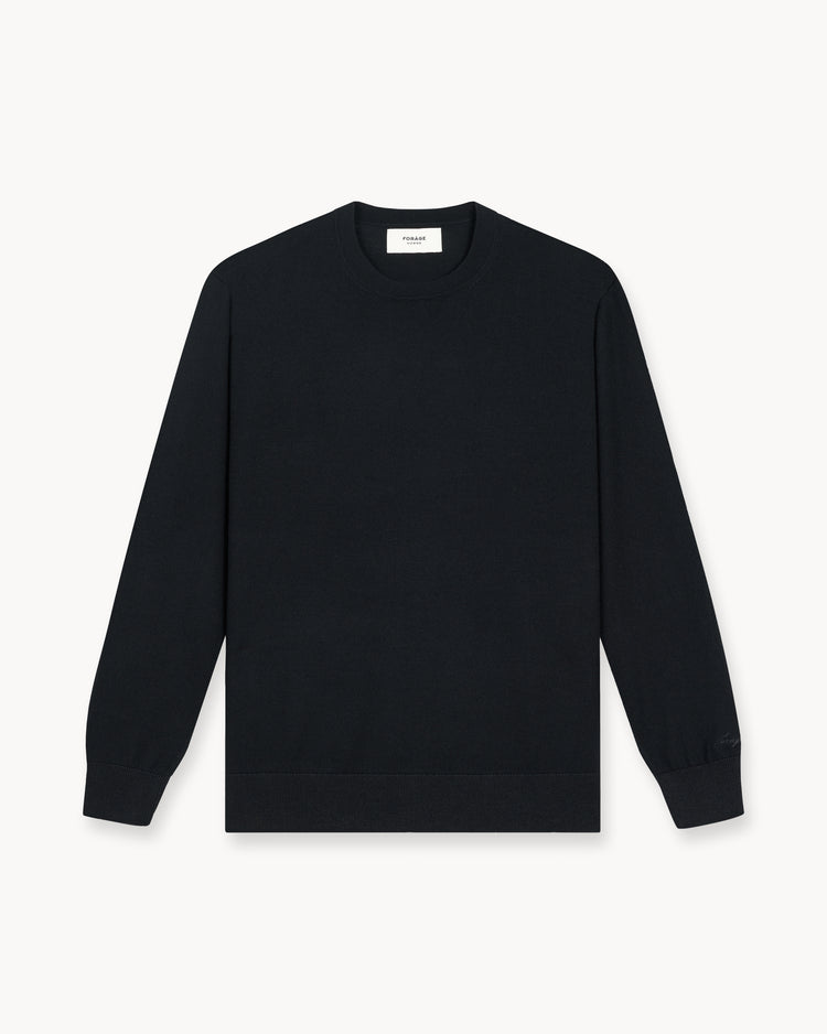 Merino Crewneck (Black)