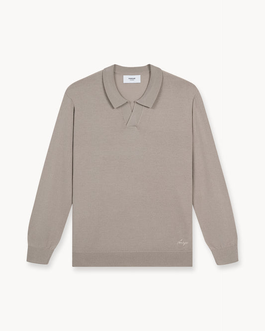 Merino Polo (Taupe)