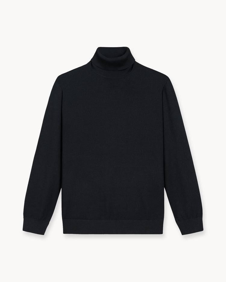 Merino Turtleneck (Black)