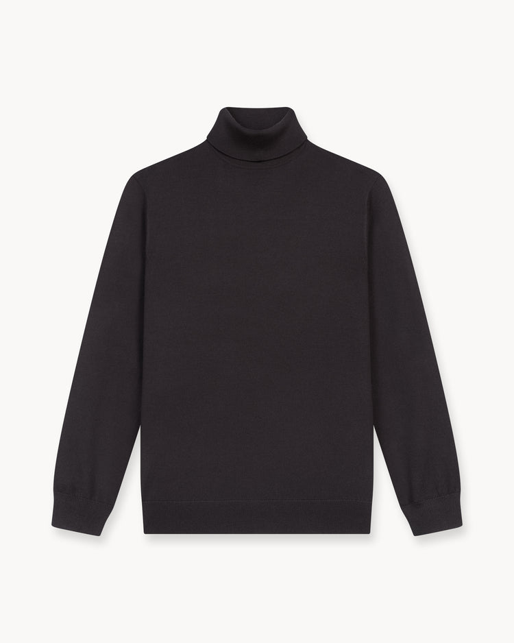 Merino Turtleneck (Dark Brown)