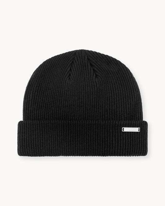 Metal Patch Beanie (black)