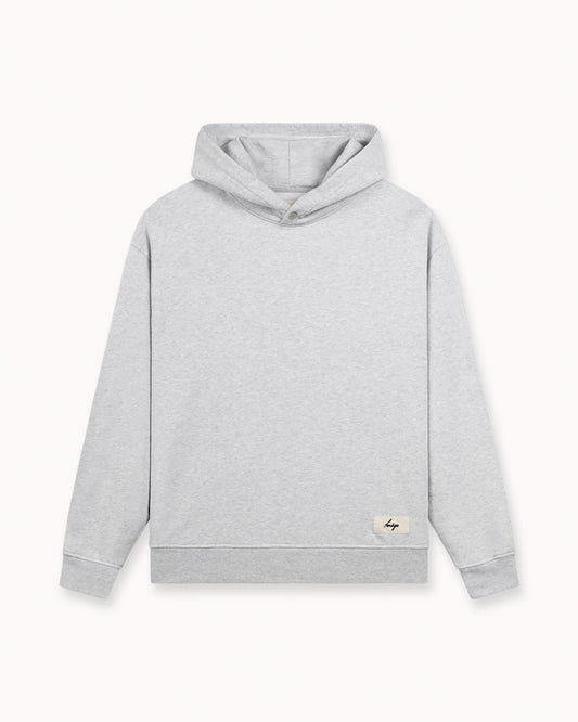 Label Hoodie (grey melange)