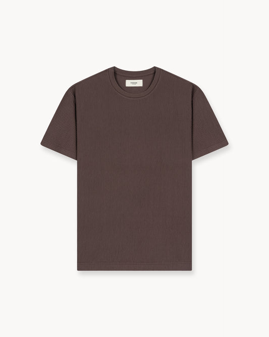 Plissee T-Shirt (Brown)