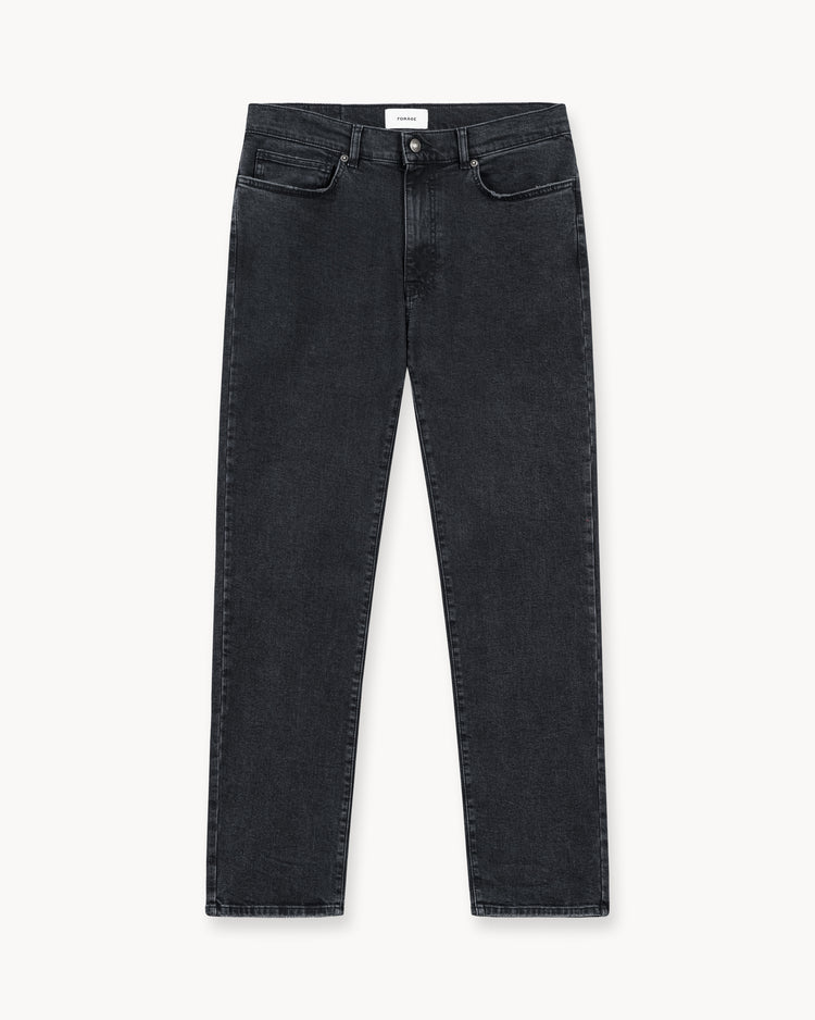 Essential Regular Fit Jeans (Washed Black)