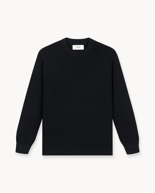 Rib Knit Sweater (Black)