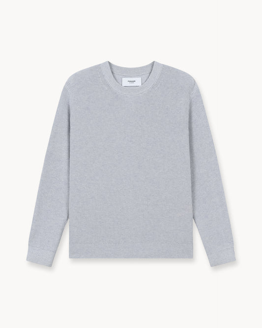 Rib Knit Sweater (Mid Grey)