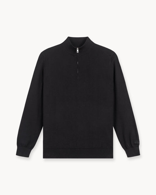 Light Knit Half-Zip (black)