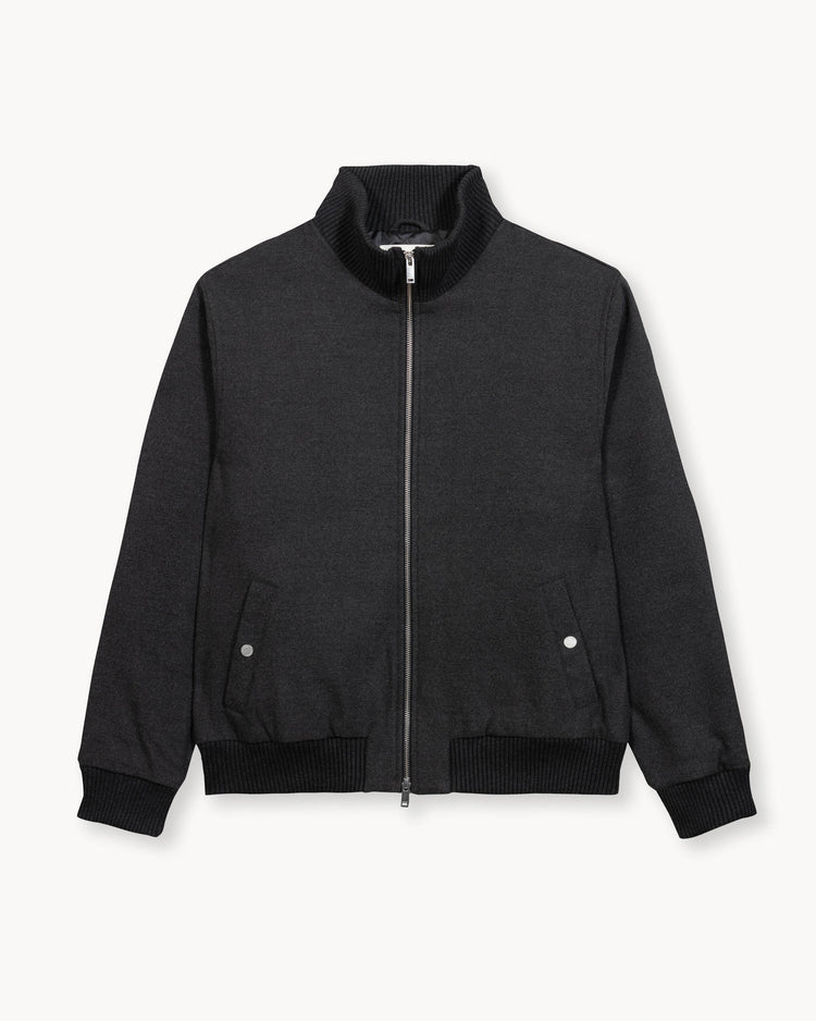 Twill Bomber Jacket (Antharcite)