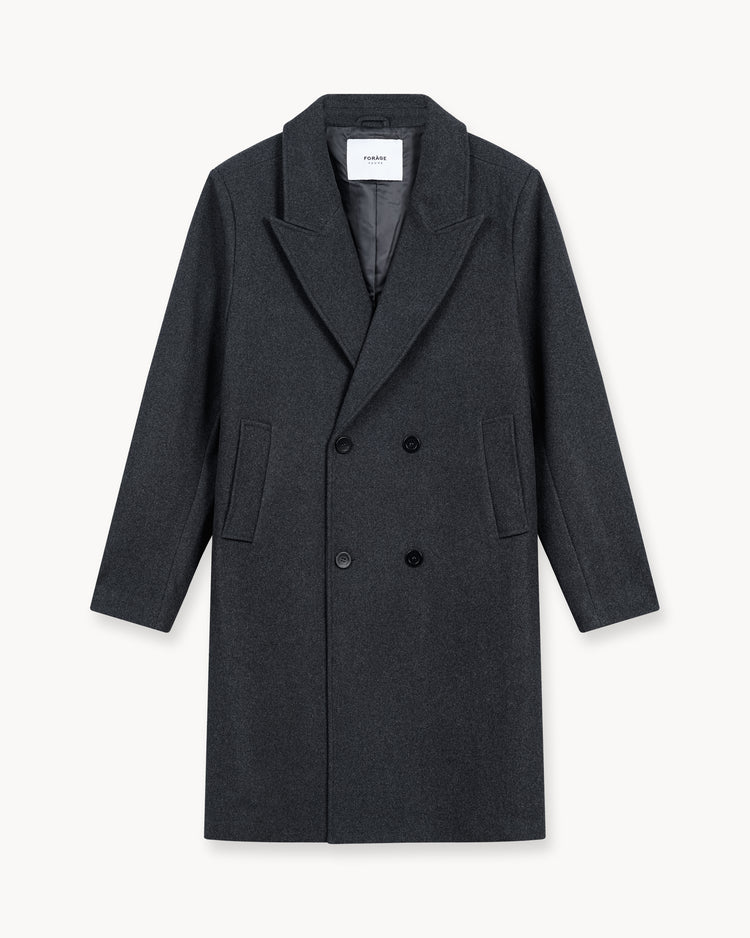 Wool Coat (Dark Grey)