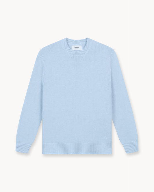 Wool Knit Crewneck (Pale Blue)