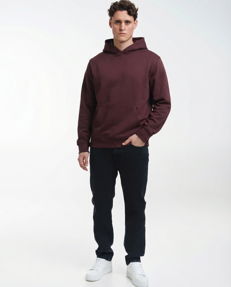 Blank Hoodie (Washed Bordeaux)