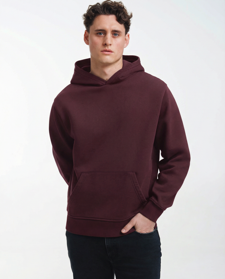 Blank Hoodie (Washed Bordeaux)