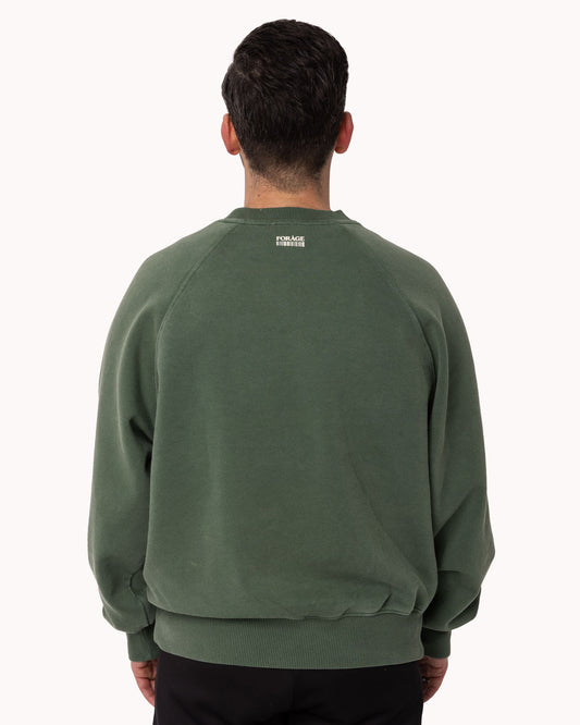 Art Gallery Crewneck Oversized(Vintage Green)